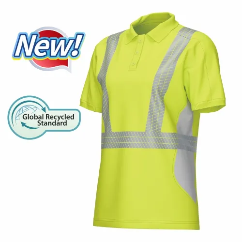 HI-VIS Women's Cotton  Comfort Polo Shirt S/S