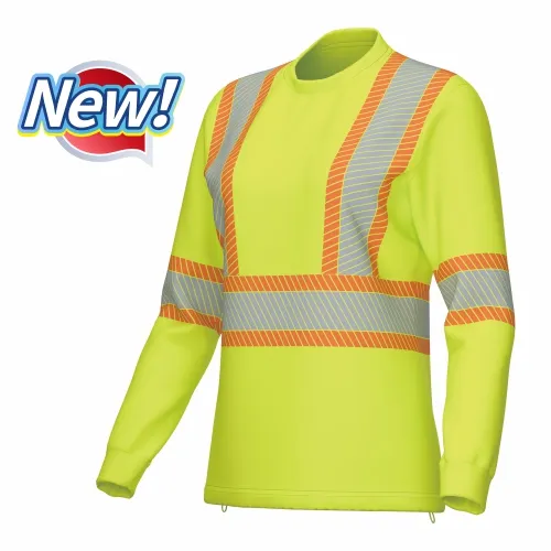 HI-VIS Women's X Back  Contrast Sweatshirt