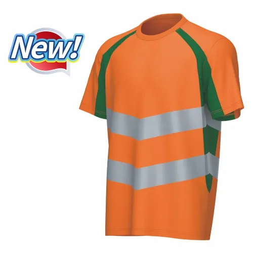 HI-VIS Mesh Insert Anti-bacterial T-shirt S/S