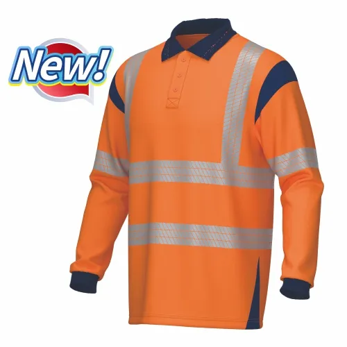 HI-VIS Two-tone Polo Shirt L/S
