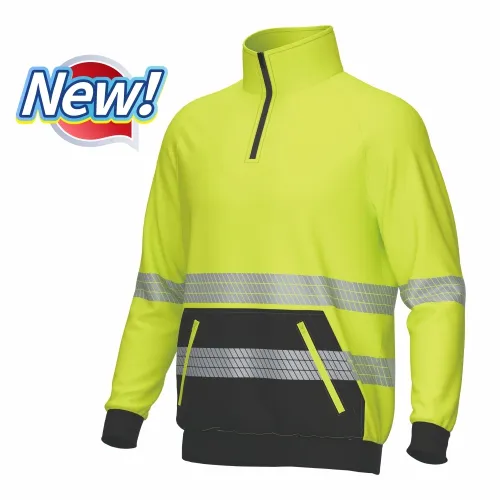 HI-VIS 1/4 ZIP Two-tone Sweatshirt