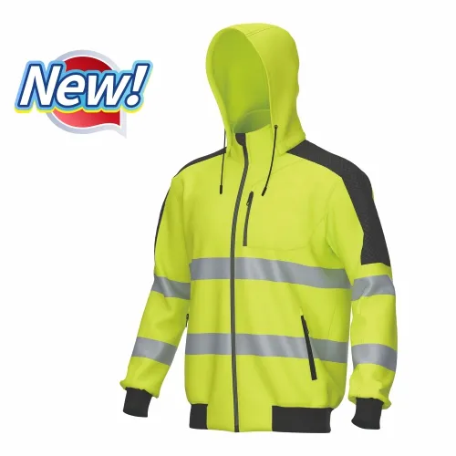 HI-VIS Heavyweight Zipped Hoodie Sweatshirt