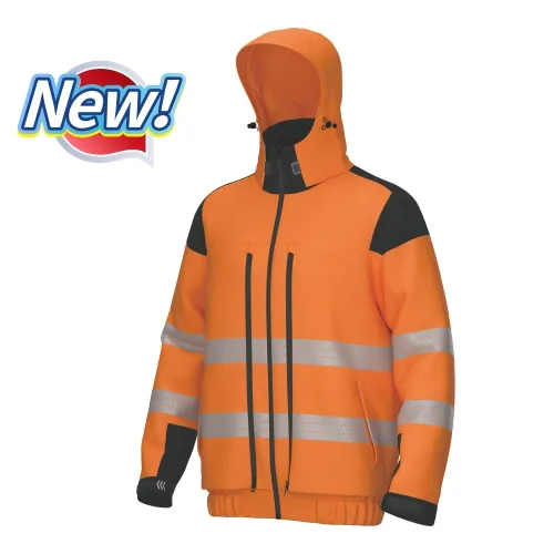 HI-VIS  Multiple-pocket Winter Bomber Jacket